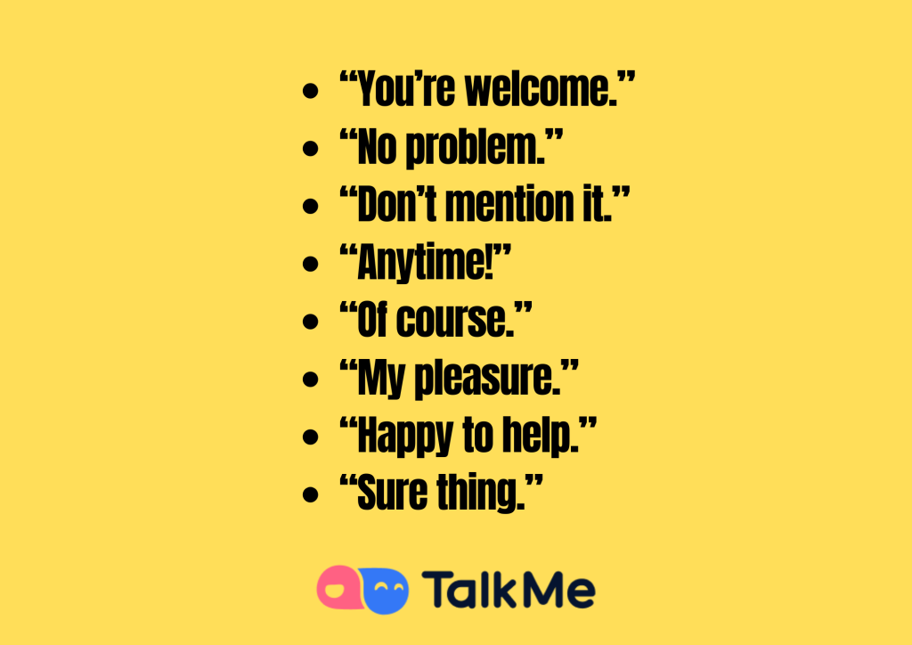 respond to thank you