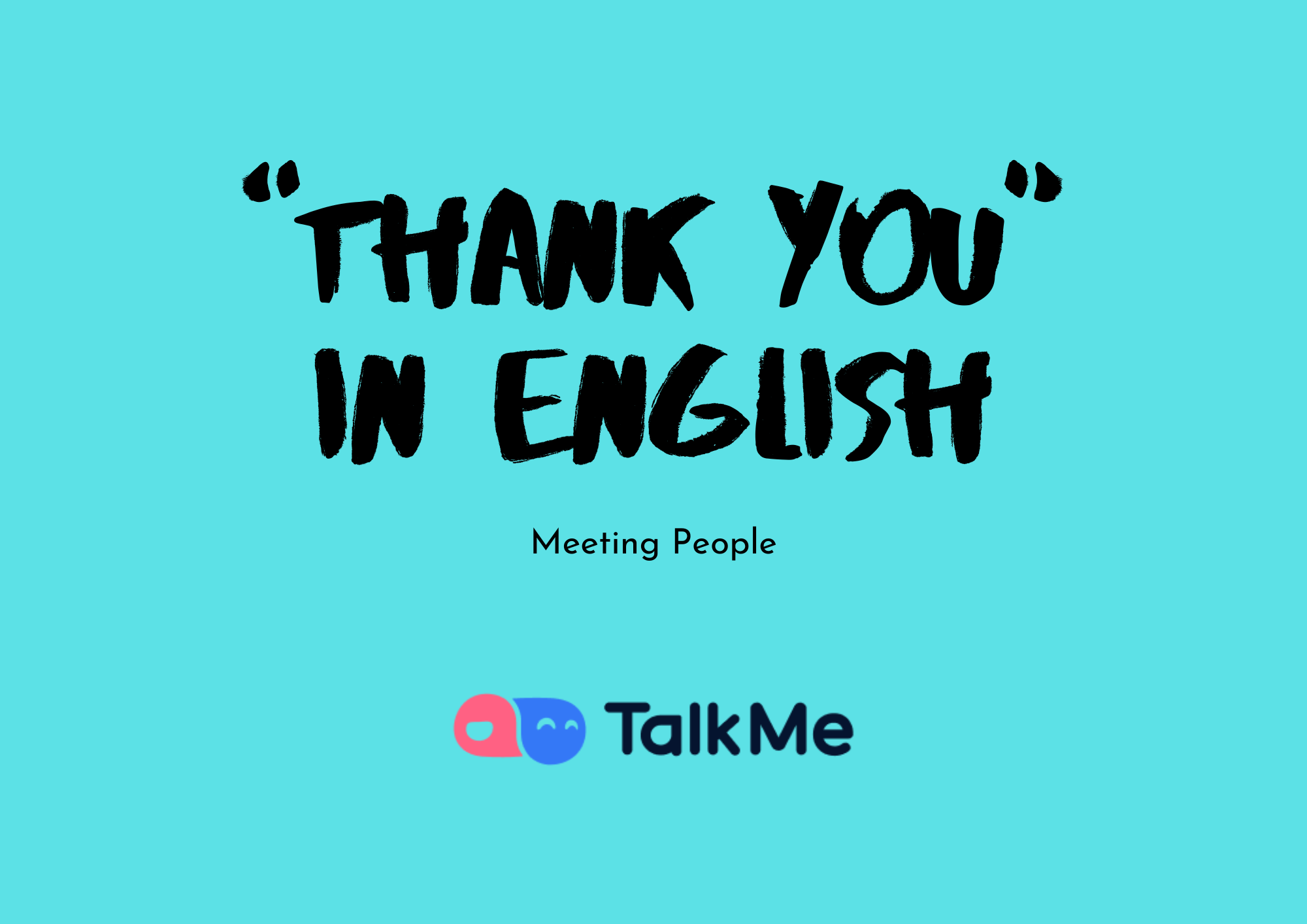 thank you in english